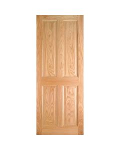 Indoors Lawrence 4 Panel Pre-Finished Oak Door - 78 Inch x 30 Inch (1981mm x 762mm)