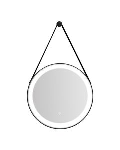 Tema Florence IP44 Black Round 60cm Mirror