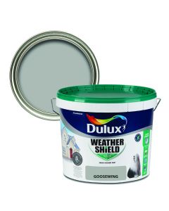 Dulux Weathershield Smooth Masonry Paint - Goosewing 10L
