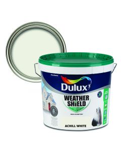 Dulux Weathershield Smooth Masonry Paint - Achill White 10L