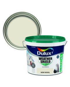 Dulux Weathershield Smooth Masonry Paint - New Wool 10L