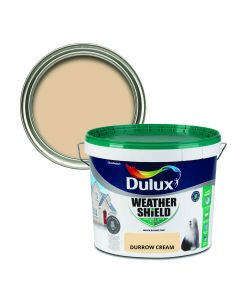 Dulux Weathershield Smooth Masonry Paint - Durrow Cream 10L