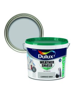 Dulux Weathershield Smooth Masonry Paint - Carraig Grey 10L