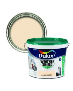 Dulux Weathershield Smooth Masonry Paint - Coral Ivory 10L