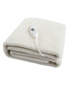 De Vielle Premium Fleece Double Electric Under Blanket - White | DEF055825