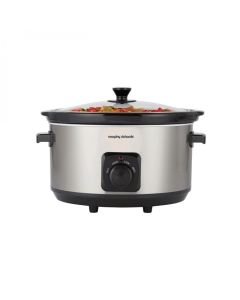 Morphy Richards 6.5L Ceramic Slow Cooker - Brushed Stainless Steel | 461013