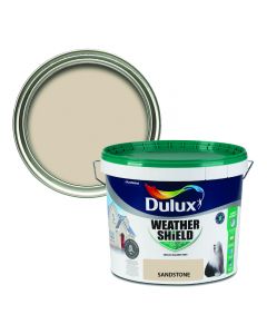 Dulux Weathershield Smooth Masonry Paint - Sandstone 10L