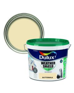 Dulux Weathershield Smooth Masonry Paint - Buttermilk 10L