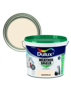 Dulux Weathershield Smooth Masonry Paint -Magnolia 10L