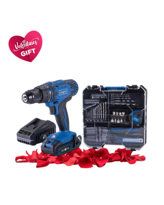 Scheppach Cordless Drill Starter Kit 74pc Drill Bit Set with 20V Battery & Charger | C-DTB74/1-X