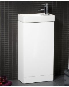 Basle 40cm Unit & Basin White