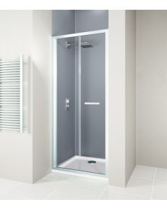 Verve Bifold Shower Door 900mm Silver Verve