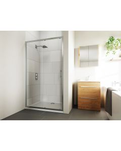Verve Slider Shower Door 1200mm Silver Verve