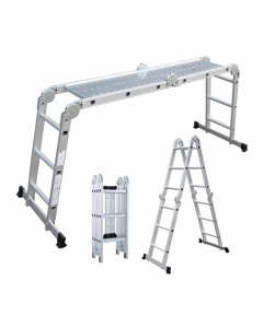 ProTool Foldable 4 Way Multi-Purpose Ladder with Scaffold Platform | PTLD1234PF