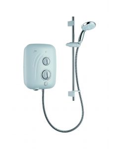 Mira Elite SE Silent Pumped Electric Shower 9.8KW - White & Chrome