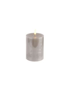 3d Flame LED Candle Grey W/6h Timer