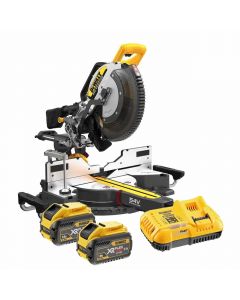 54v Xr Flexvolt 305mm Slide Mitre Saw 2 x 9.0ah