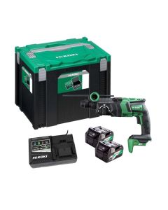 HiKOKI 36V SDS-Plus Rotary Hammer Drill with 2 x 2.5Ah MV Batteries | DH36DPE/JRZ 