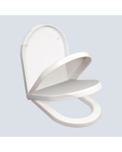 Saturn D Shaped Soft Close Toilet Seat