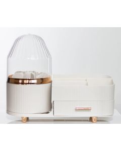 Rotating Cosmetics Organiser Pure White