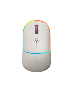 Canyon MW-22 Dual-Mode Bluetooth Wireless RGB PC Laptop Mouse &ndash; Rice | CNS-CMSW22RC
