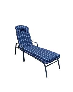 Culcita Avondale Padded Lounger - Blue Stripe | SLLGBS299