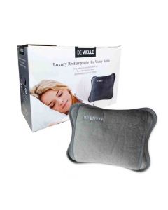 De Vielle Luxury Rechargeable Electric Hot Water Bottle - Grey | DEV964354