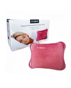 De Vielle Electric Rechargeable Hot Water Bottle - Pink | DEV964347