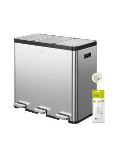 EKO Ecocasa Recycling 60L Pedal Bin 20L+20L+20L | EK9130MT