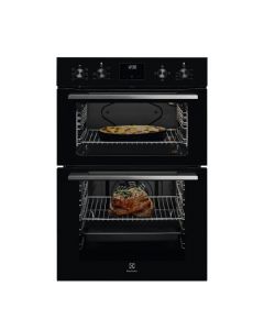 Electrolux 60cm Built-In Electric Double Oven - Black | KDFGE40TK