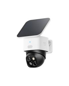 Eufy SoloCam S340 Dual Lens Outdoor Security Camera with Solar Panel - Black & White | T81703W1