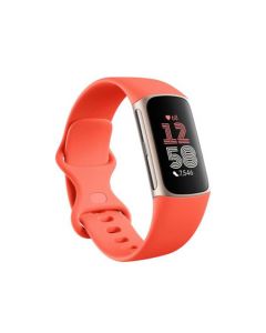 Fitbit Charge 6 Fitness Tracker Smart Watch - Coral/Champagne Gold | 79-GA05184-GB