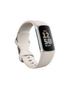 Fitbit Charge 6 Fitness Tracker Smart Watch - Porcelain/Silver | 79-GA05185-GB