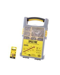 Forgefix Spectre Advanced Multi-Purpose Wooden Screw Set - 1100 Piece | OPSPE1100Y