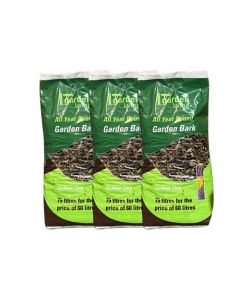 Garden Living 75lt Medium Chip Bark Mulch - 3 for &euro;17.99 
