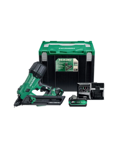 HiKOKI 18V Brushless Metal Connector Nailer Kit c/w 2 x Batteries & Charger | NR1838DKA/JXZ