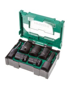 Hikoki 1/2" Impact Socket Set Bit 7 Pce