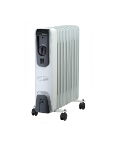 Kingavon 9-Fin 2kW Oil Filled Radiator - White | BB-OR100