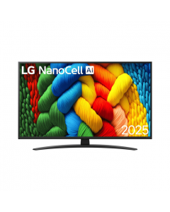 LG NANO81 55" 4K AI UHD Nanocell Smart TV 2025 | 55NANO81A6A.AEK