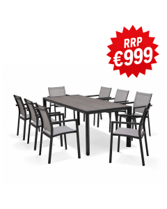 Lifestyle Garden Urbanite 8-Seater Outdoor Summer Garden Furniture Dining Set