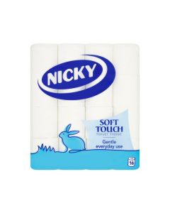 Nicky Soft Touch Toilet Tissue - 16 Rolls