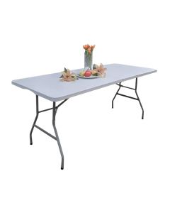 Redwood Leisure Heavy Duty Folding Table - White - 1.8m 