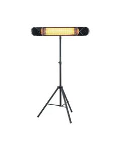 Sahara 2000W Carbon Fibre Electric Outdoor Heater with Stand - Black | E-2000CFWIR & E-TRIPODIR