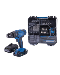 Scheppach Cordless Drill Starter Kit 74pc Drill Bit Set with 20V Battery & Charger | C-DTB74/1-X