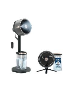 Shark FlexBreeze Pro Indoor & Outdoor Mist Fan - Charcoal Grey | FA300UK