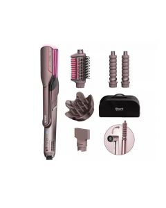 Shark FlexFusion Straight 5-in-1 Air Styler & Hair Dryer with Storage Case - Cosmic Blush | HD652SUK