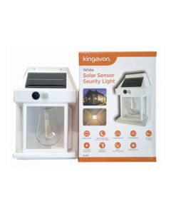Solar Sensor Security Light - White