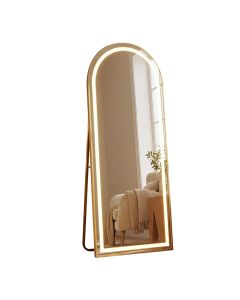 Tara Lane Modena LED Cheval Arch Mirror Gold 160 x 50cm | TL6297