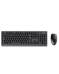 TRUST Primo QWERTY Wireless Keyboard & Mouse Deskset &ndash; Black | T25436