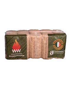 WilloWarm Carbon Neutral Wood Briquettes | 1 x Pack (10 Briquettes)